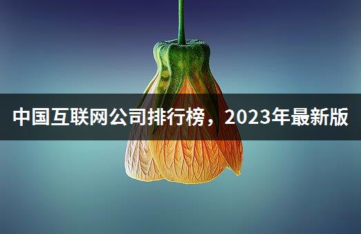 中国互联网公司排行榜，2023年最新版-1