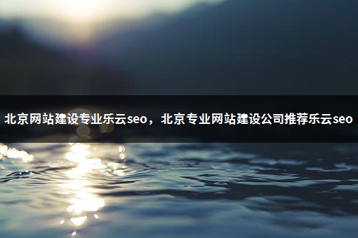 北京网站建设专业乐云seo，北京专业网站建设公司推荐乐云seo-1